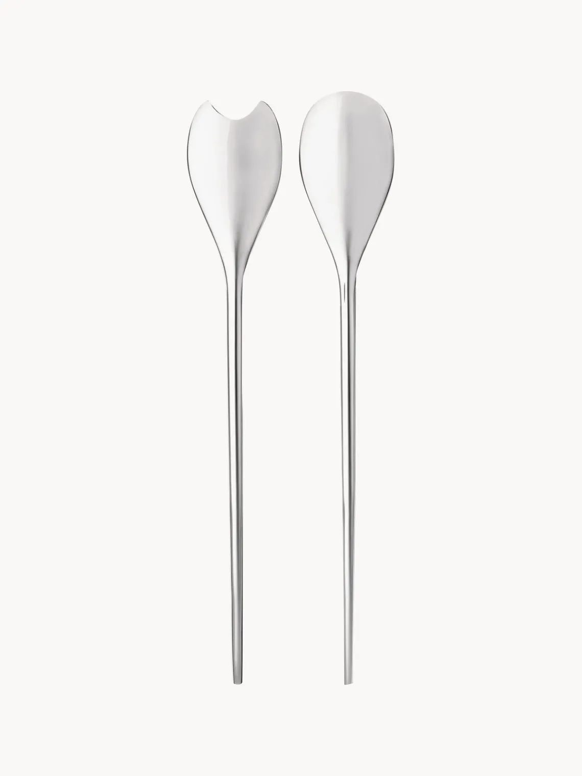 Sale ALESSI Couverts à salade poli et brillant Human