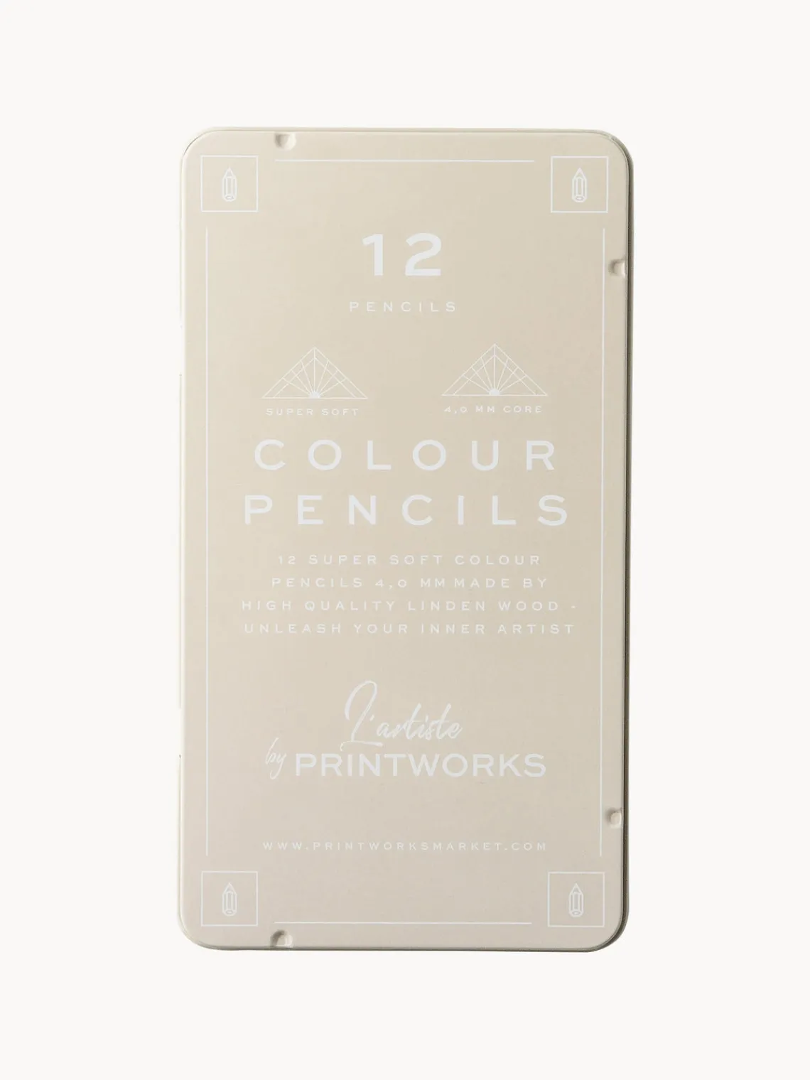 Sale Printworks Crayons de couleur Classic, 12 élém. Beige clair