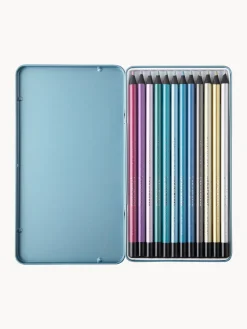 Outlet Printworks Crayons de couleur Metallic, 12 élém. Bleu