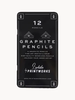 Fashion Printworks Crayons graphite Graphite, 12 élém. Noir