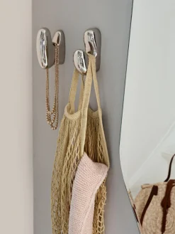 Online Broste Copenhagen Crochet en métal Roberta Argenté, haute brillance