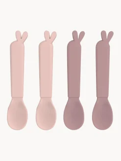 Outlet Done by Deer Cuillères pour enfants Kiddish, 4 élém. Rose pâle, mauve