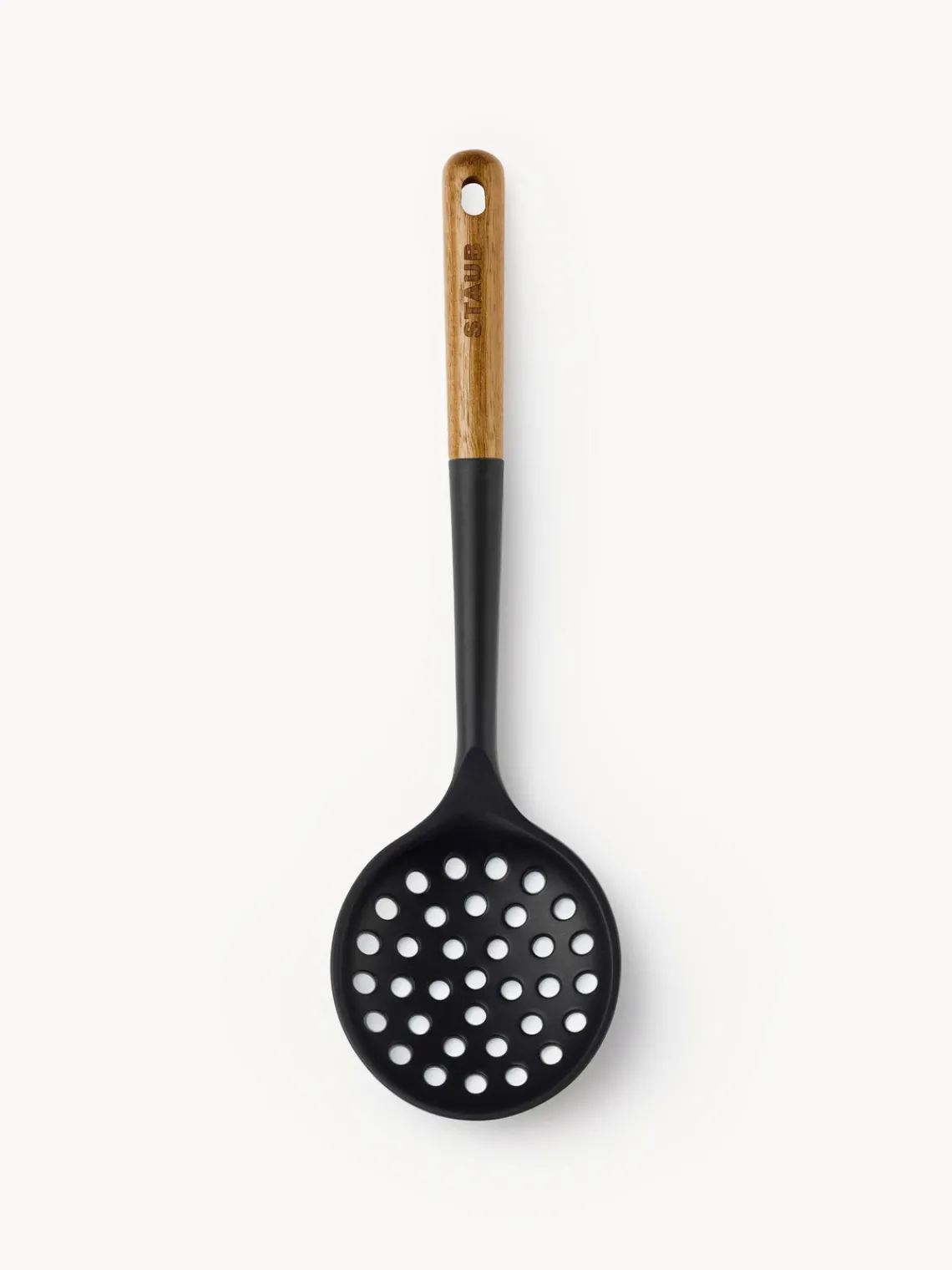 Discount Staub Écumoire en acacia Cook Noir, bois clair