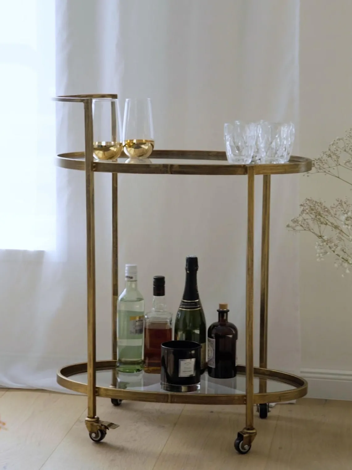 Discount BePureHome Desserte en verre Push Antic