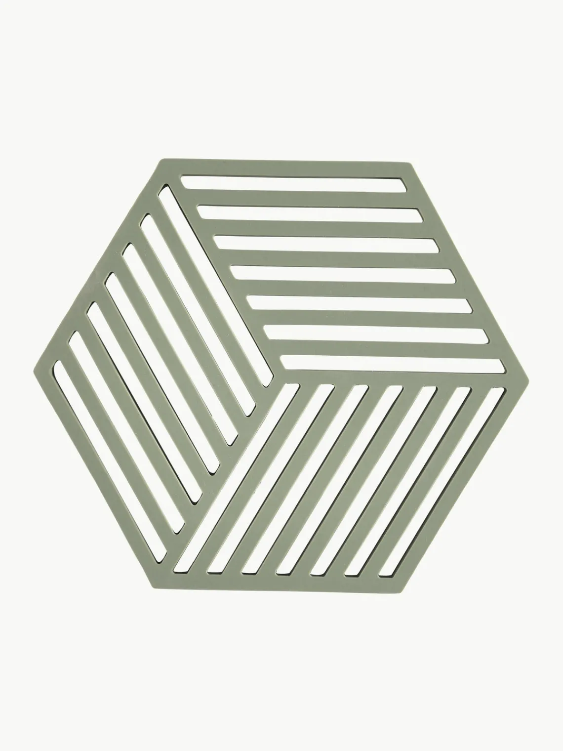Best Zone Denmark Dessous de plat en silicone Hexagon Vert olive