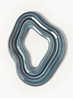 Discount Broste Copenhagen Dessous de verre artisanaux Nordic Sea, 2 élém. Gris-bleu, chiné