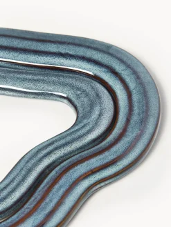 Discount Broste Copenhagen Dessous de verre artisanaux Nordic Sea, 2 élém. Gris-bleu, chiné