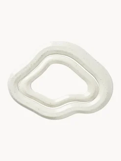 Outlet Broste Copenhagen Dessous de verre artisanaux Nordic Vanilla, 2 élém. Blanc cassé, chiné
