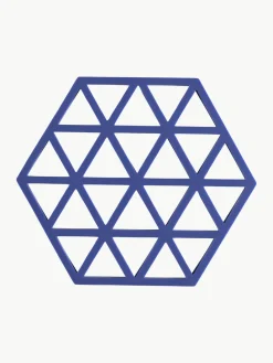 Clearance Zone Denmark Dessous de verre en silicone Triangles Bleu roi
