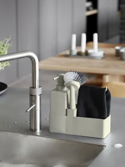 Sale Zone Denmark Distributeur de liquide vaisselle avec accessoires , 3 élém. Blanc cassé