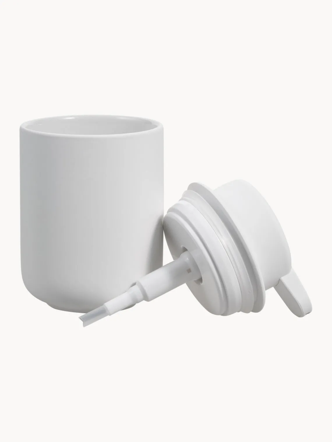 Sale Zone Denmark Distributeur de savon en grès à surface veloutée Ume Blanc
