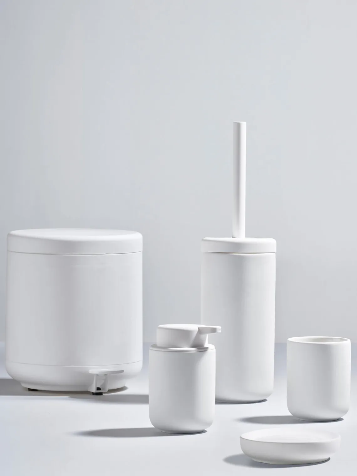 Sale Zone Denmark Distributeur de savon en grès à surface veloutée Ume Blanc