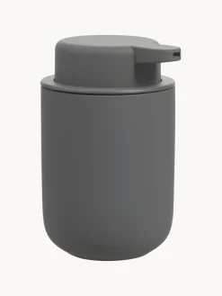 Hot Zone Denmark Distributeur de savon en grès à surface veloutée Ume Gris foncé