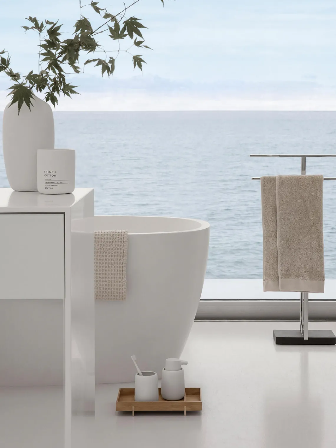 Clearance blomus Distributeur de savon en céramique Sono