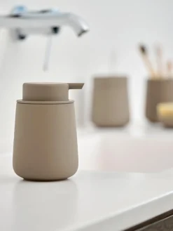 Clearance Zone Denmark Distributeur de savon en porcelaine Push Taupe
