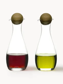 Sale Sagaform Distributeurs d'huile et de vinaigre en verre soufflés bouche Eden, 2 élém.
