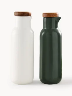 Hot ladelle Distributeurs pour vinaigre et huile en porcelaine Essentials, 2 élém.
