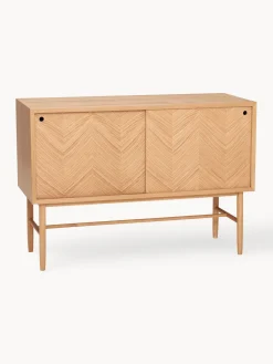 Best Hübsch Enfilade en chêne avec motif à chevrons Herringbone
