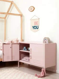 Clearance Mustard Made Enfilade en métal The Lowdown Rose pâle