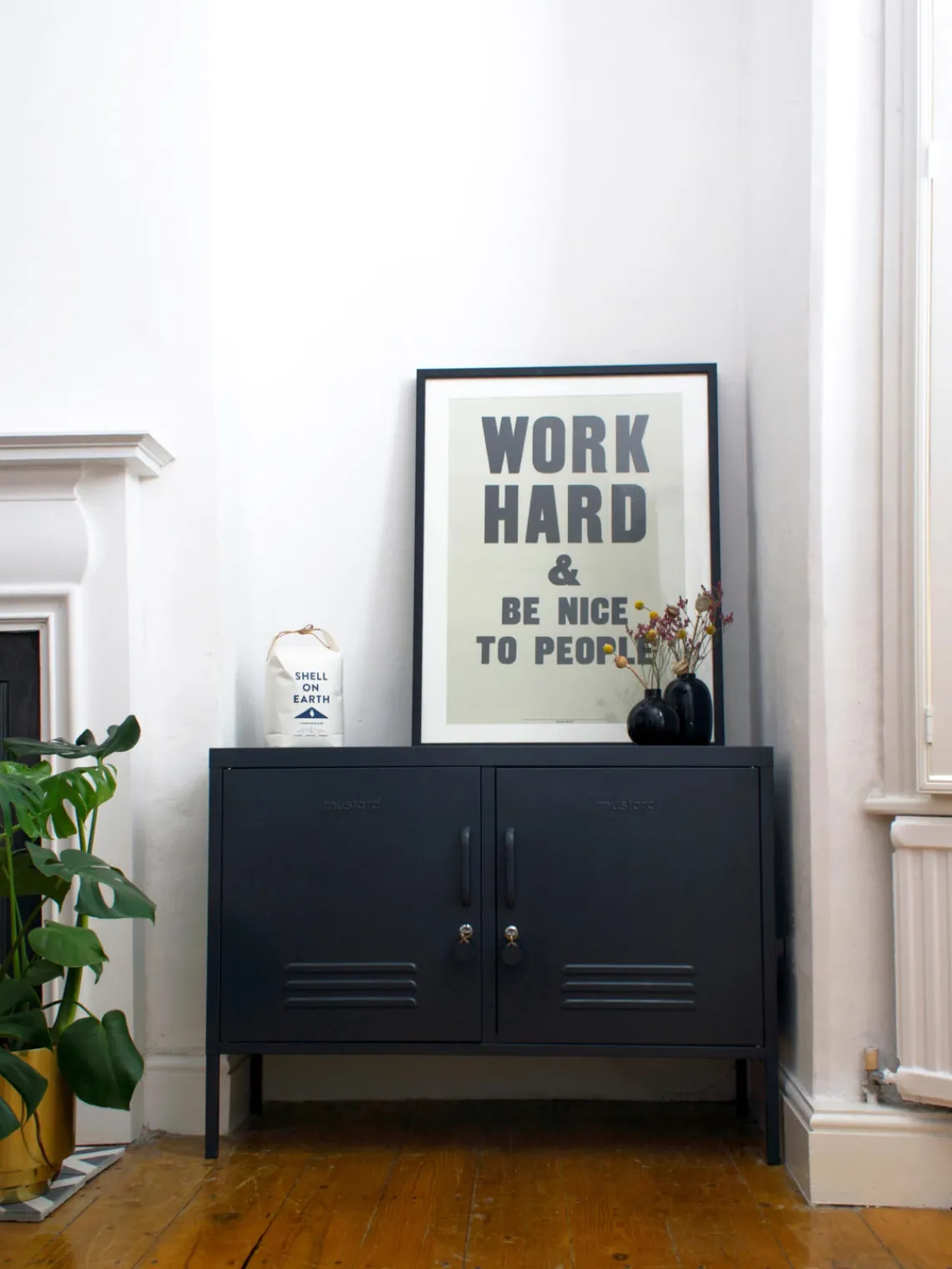 Fashion Mustard Made Enfilade en métal The Lowdown Anthracite