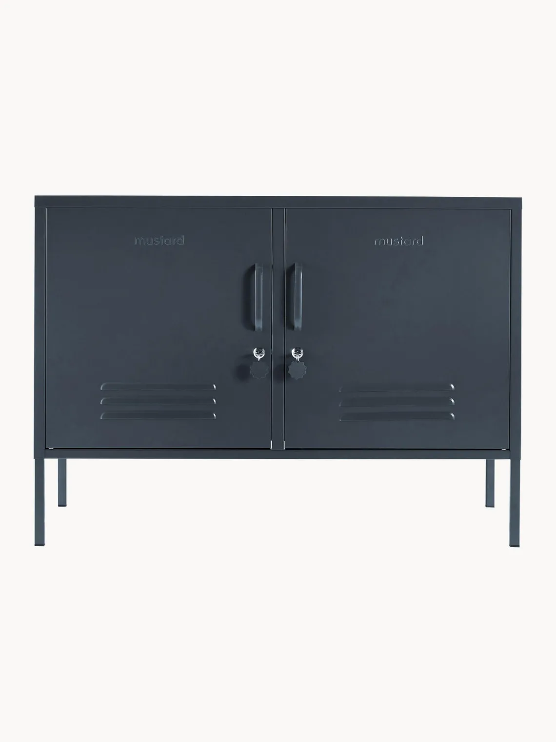 Fashion Mustard Made Enfilade en métal The Lowdown Anthracite