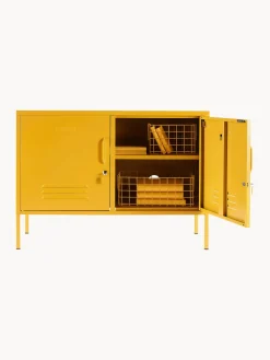Hot Mustard Made Enfilade en métal The Lowdown Jaune moutarde
