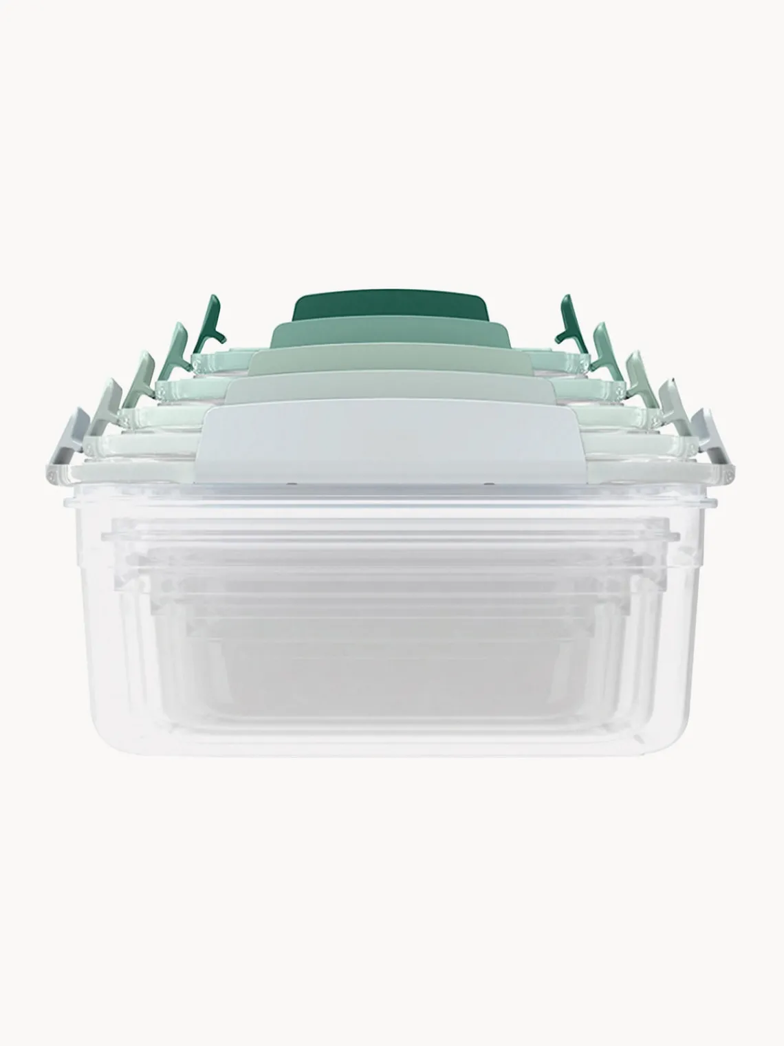 Sale Joseph Joseph Ensemble de boîtes de rangement Nest, 5 élém. Transparent, tons verts