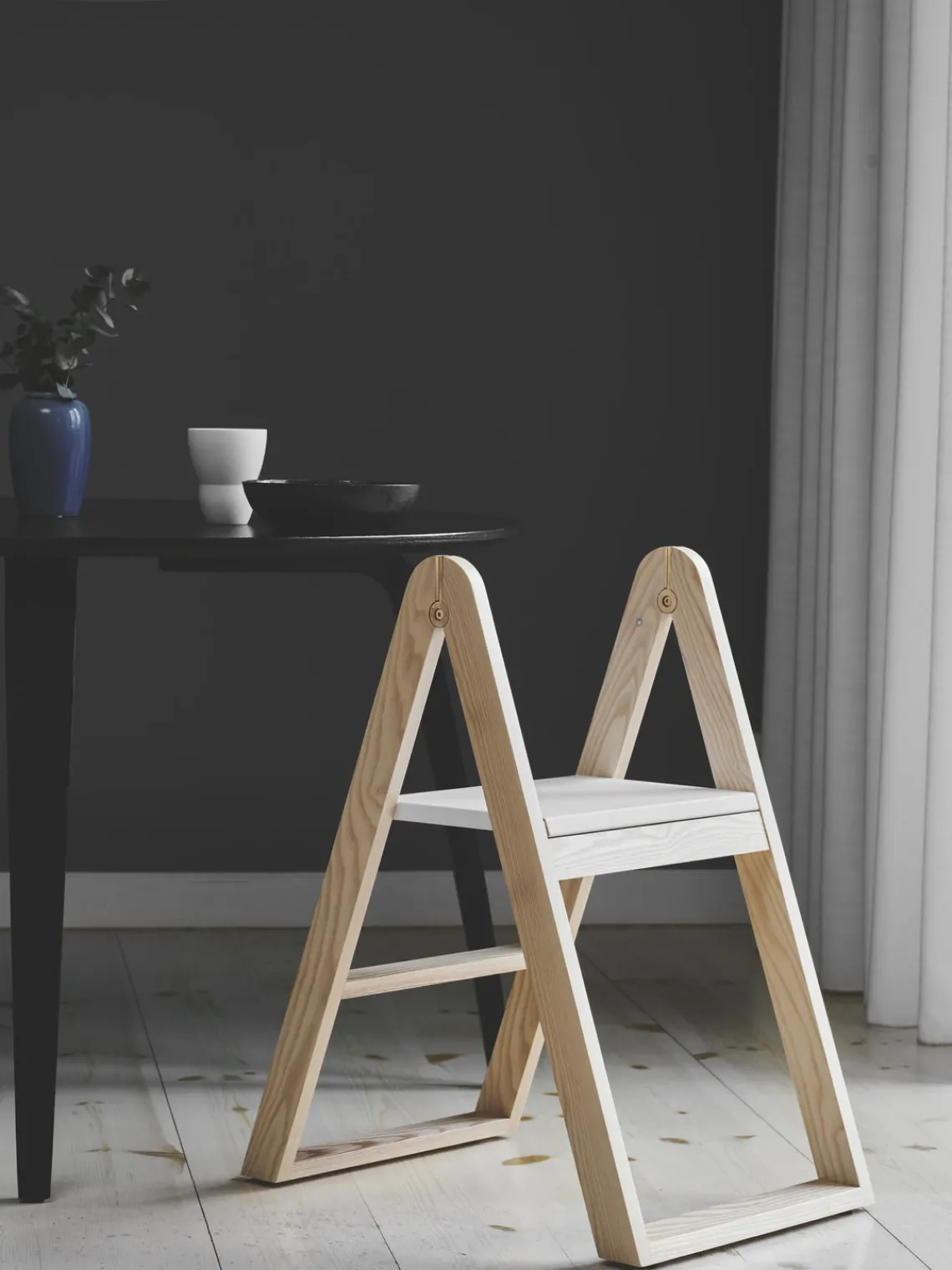 Clearance Gejst Escabeau en bois de frêne Reech Bois foncé
