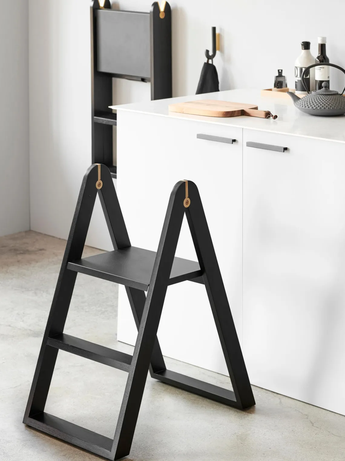 Clearance Gejst Escabeau en chêne Reech Noir