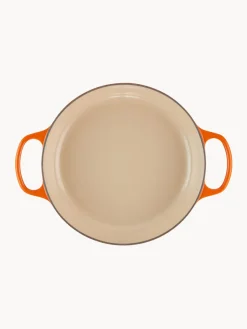 Discount LE CREUSET Faitout en fonte émaillée Signature Collection Orangé, argenté