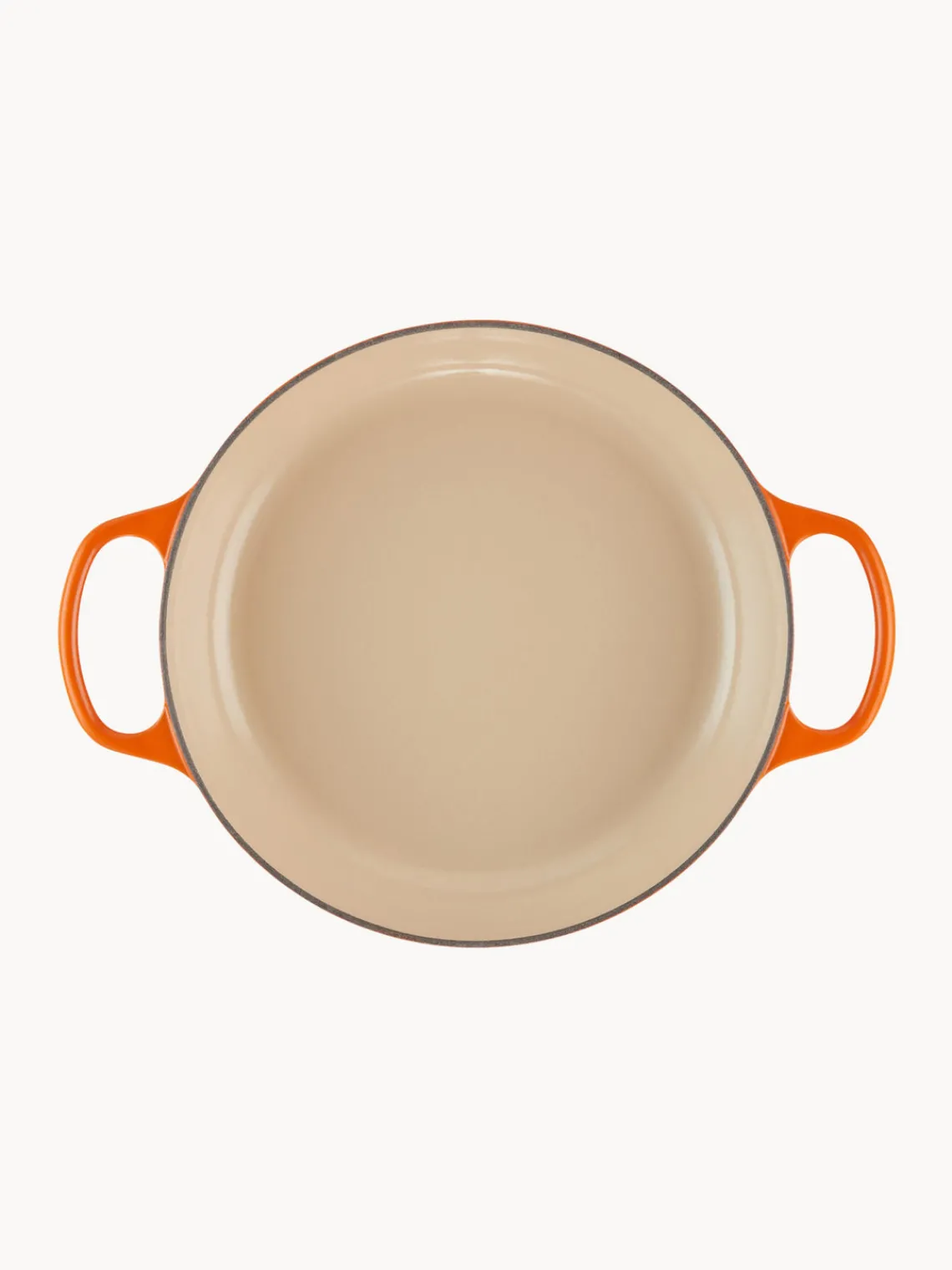 Discount LE CREUSET Faitout en fonte émaillée Signature Collection Orangé, argenté