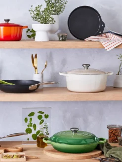 Sale LE CREUSET Faitout en fonte émaillée Signature Collection Tons verts
