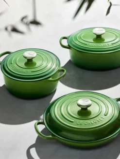 Sale LE CREUSET Faitout en fonte émaillée Signature Collection Tons verts