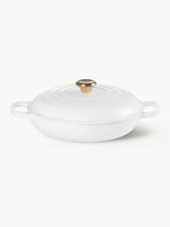 Fashion LE CREUSET Faitout en fonte émaillée Signature Collection Blanc, doré
