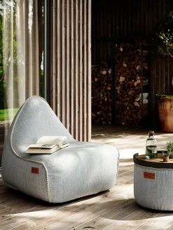 Best Sack It Fauteuil de jardin Cobana Tissu gris clair