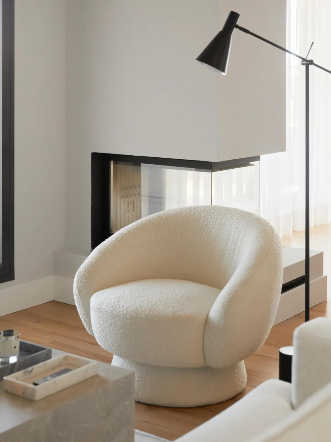 Sale Bloomingville Fauteuil lounge en bouclette Ted
