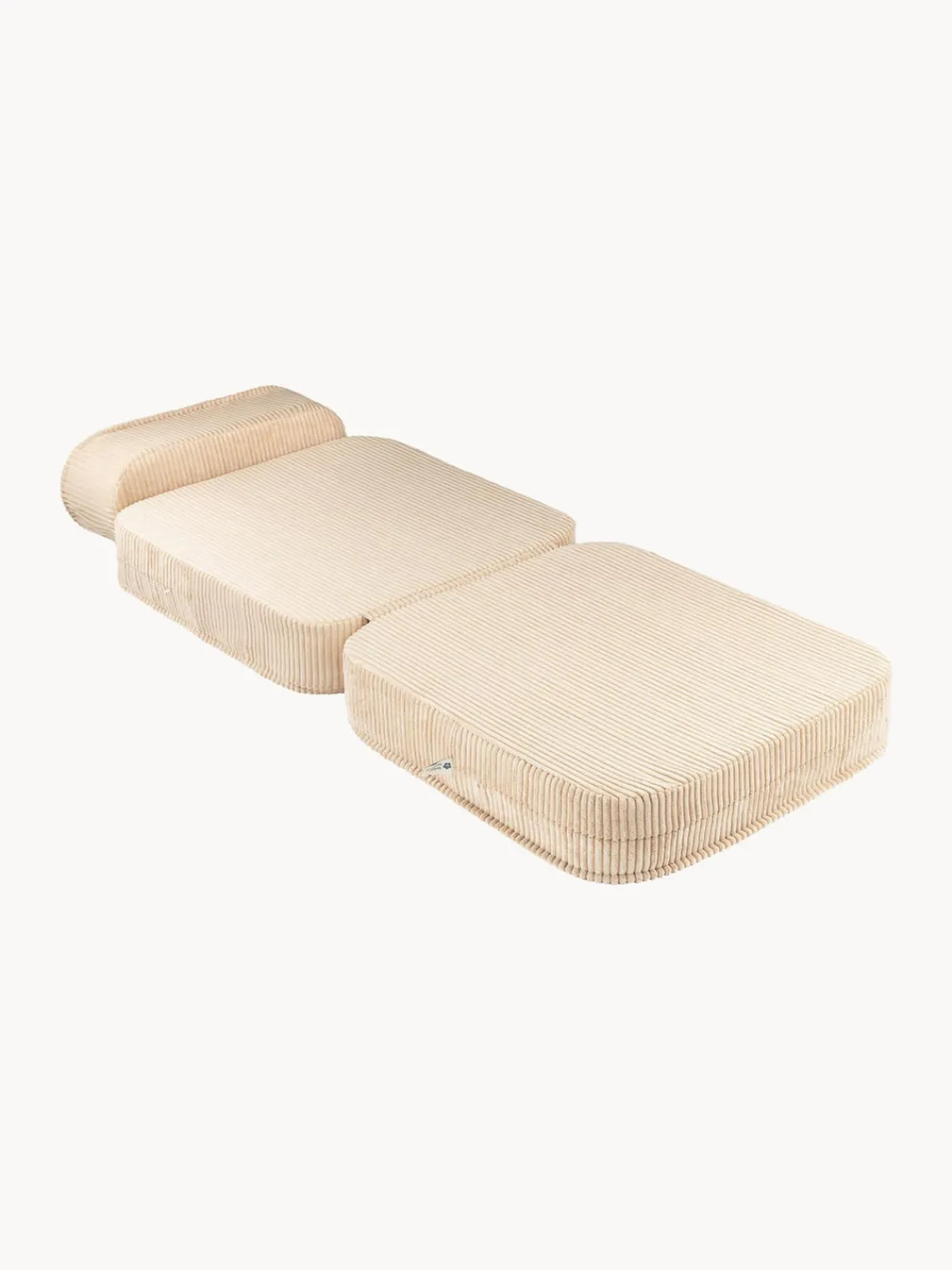 Discount Wigiwama Fauteuil pliant en velours côtelé pour enfant Sugar Velours côtelé beige