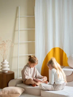 Fashion Wigiwama Fauteuil pliant en velours côtelé pour enfant Sugar Velours côtelé blanc