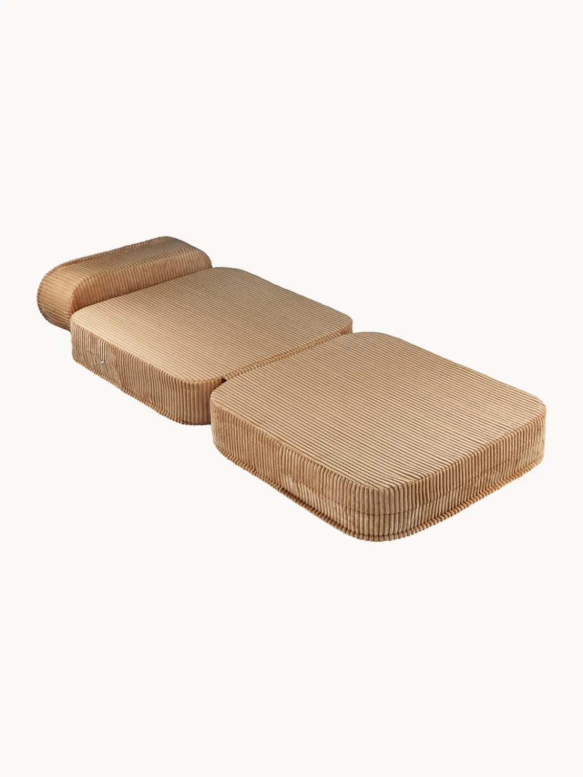 Sale Wigiwama Fauteuil pliant en velours côtelé pour enfant Sugar Velours côtelé brun clair