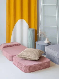 New Wigiwama Fauteuil pliant en velours côtelé pour enfant Sugar Velours côtelé vieux rose