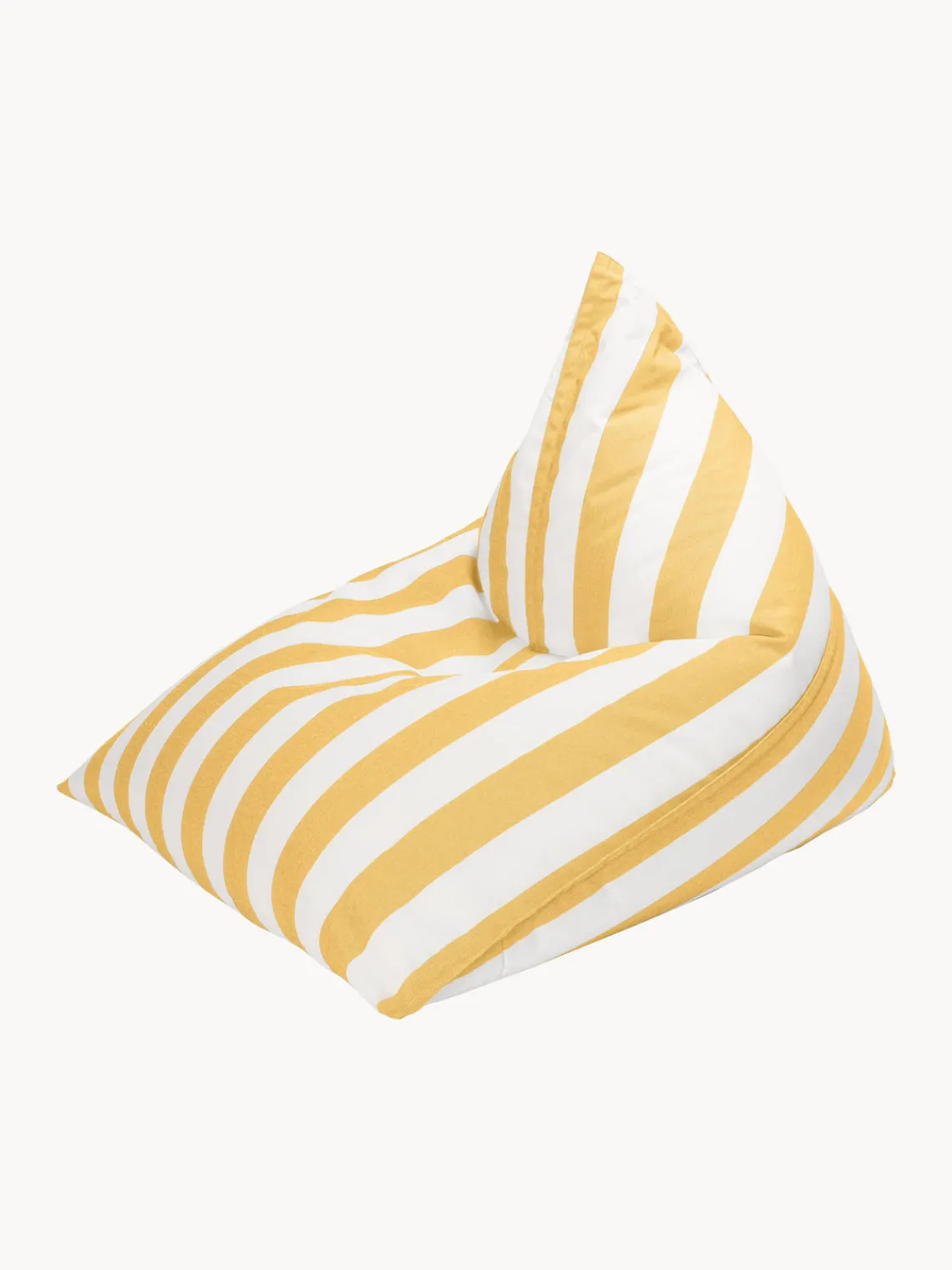 Clearance Magma Fauteuil poire d'extérieur Calypso Jaune, blanc