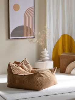 Best Wigiwama Fauteuil poire en velours côtelé pour enfant Sugar Velours côtelé brun clair