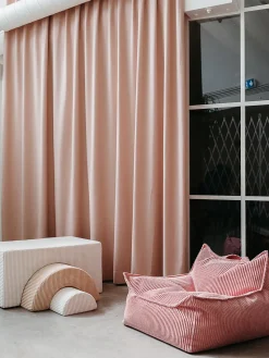 New Wigiwama Fauteuil poire pour enfant en velours côtelé Sugar Velours côtelé vieux rose