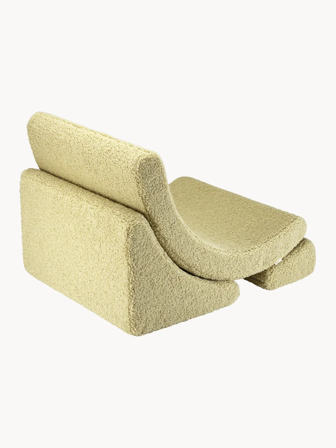 Sale Wigiwama Fauteuil pour enfant en peluche fait main Moon Teddy vert clair