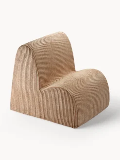 Discount Wigiwama Fauteuil pour enfant en velours côtelé Cloud Velours côtelé brun clair