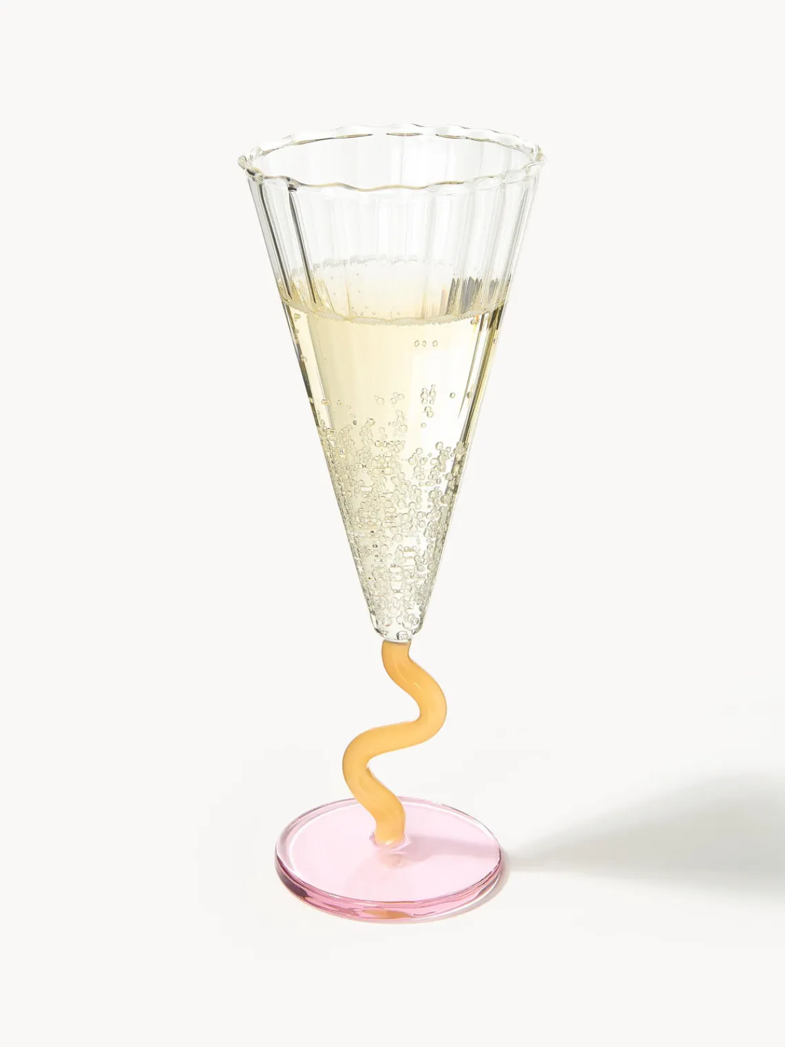 Discount &k Amsterdam Flûtes à champagne artisanales Curve, 2 pièces