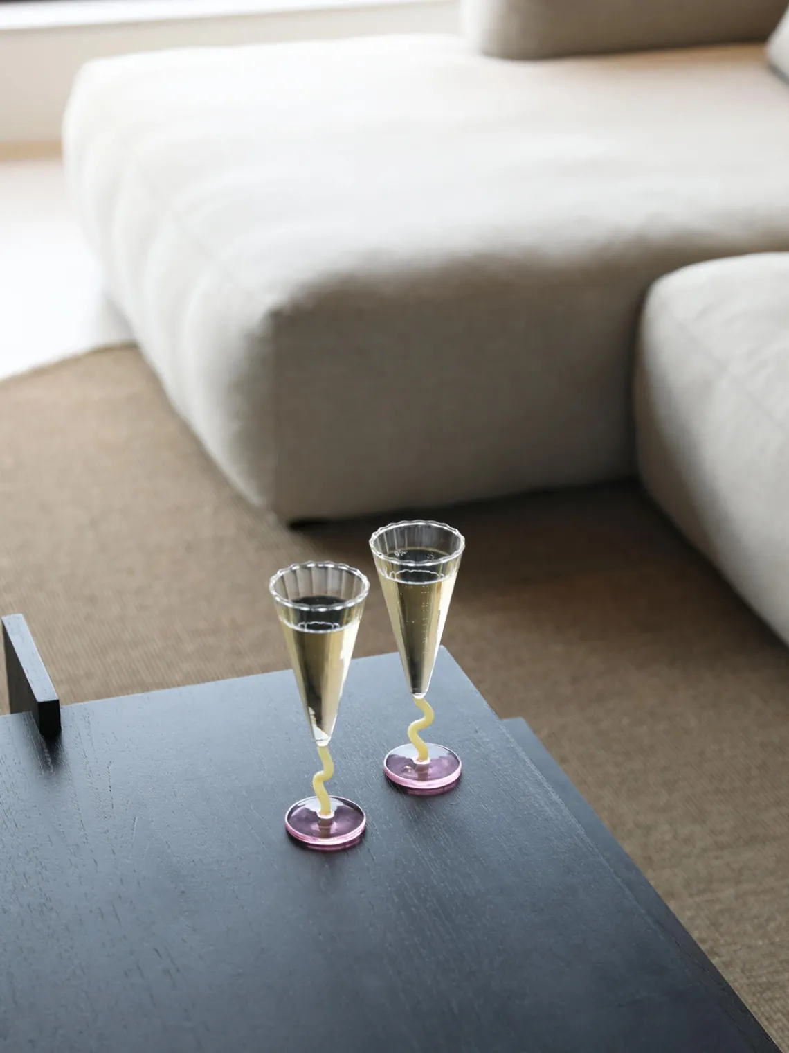 Discount &k Amsterdam Flûtes à champagne artisanales Curve, 2 pièces