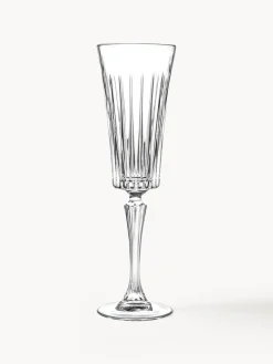 Sale RCR Flûtes à champagne en cristal Timeless, 6 pièces