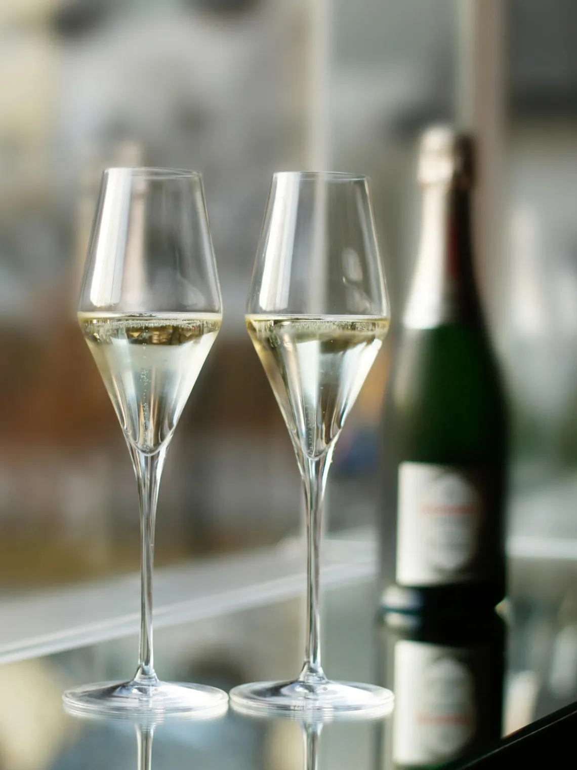 New Stölzle Lausitz Flûtes à champagne en cristal Quatrophil, 6 pièces