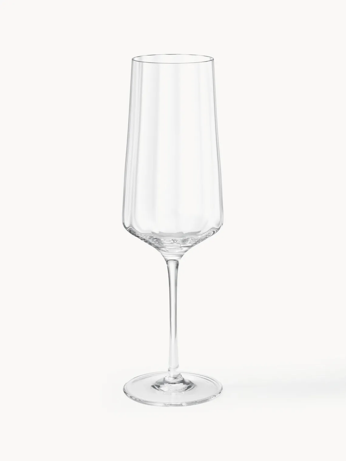 Discount GEORG JENSEN Flûtes à champagne en cristal strié Bernadotte, 6 pièces